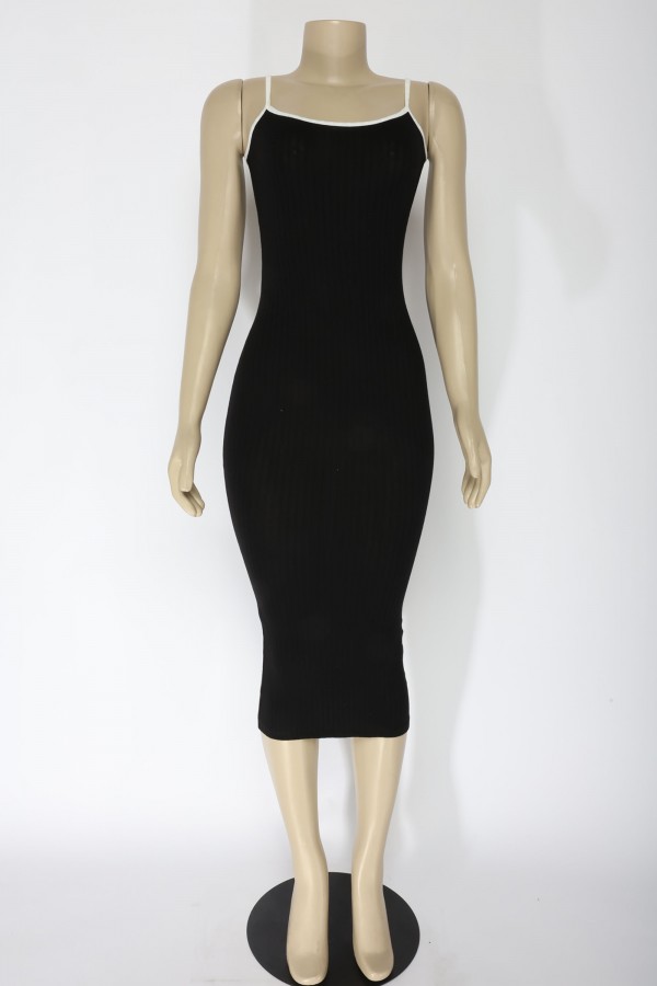 HD9243 / K-T-O-O<br/>[SELECT]Ribbed tank midi dress