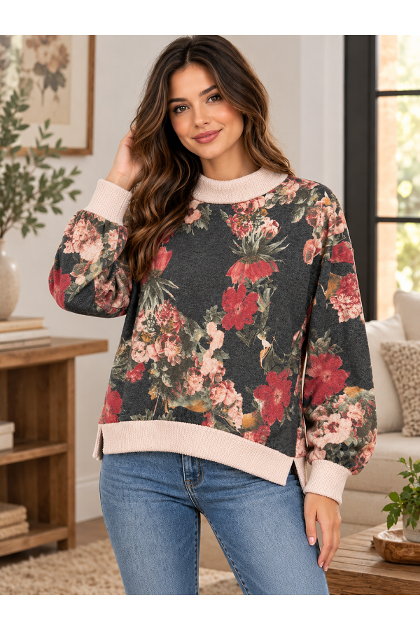 LMT5627 / Lovely Melody<br/>Moody Botanical Sweatshirt