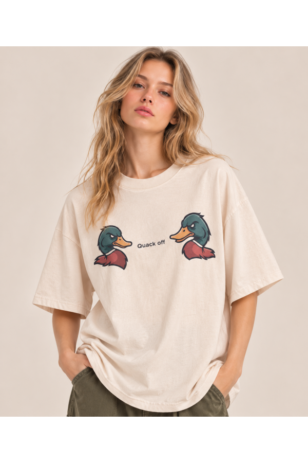PRT1154 / Jade By Jane<br/>QUACK OFF GRAPHIC TEE