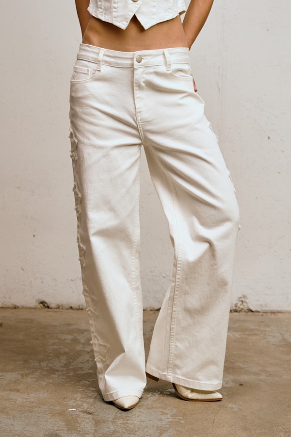 6781 / ANWND<br/>STAR PATCH COTTON TWILL PANTS